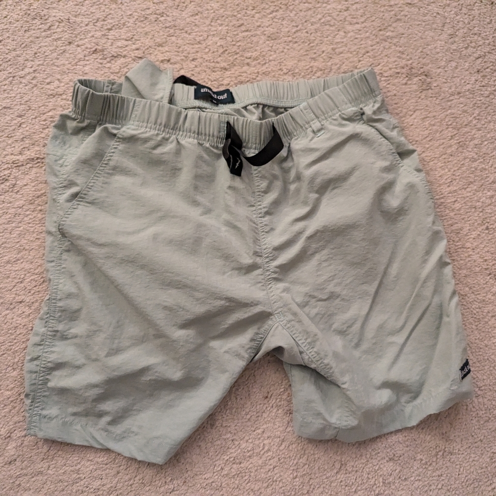 Afield Out mens shorts light green medium